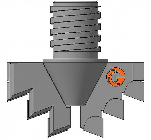 Долото шнековое лопастное Д2ЛК-85.42.Сп.28 фото